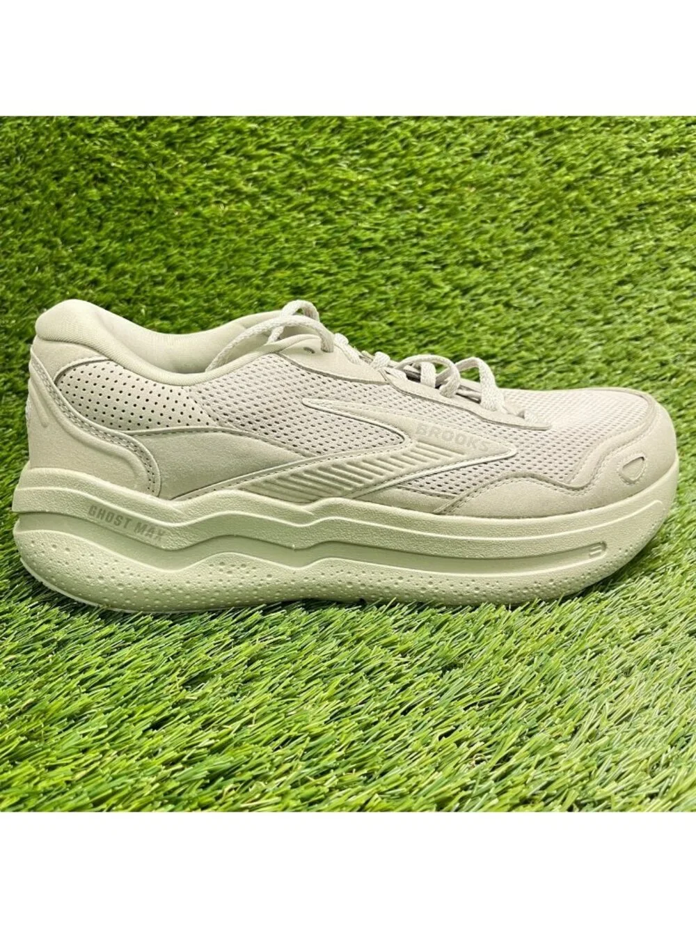 Brooks Ghost Max SE Mens Size 10.5 Stone Gray Athletic Running Shoes Sneakers